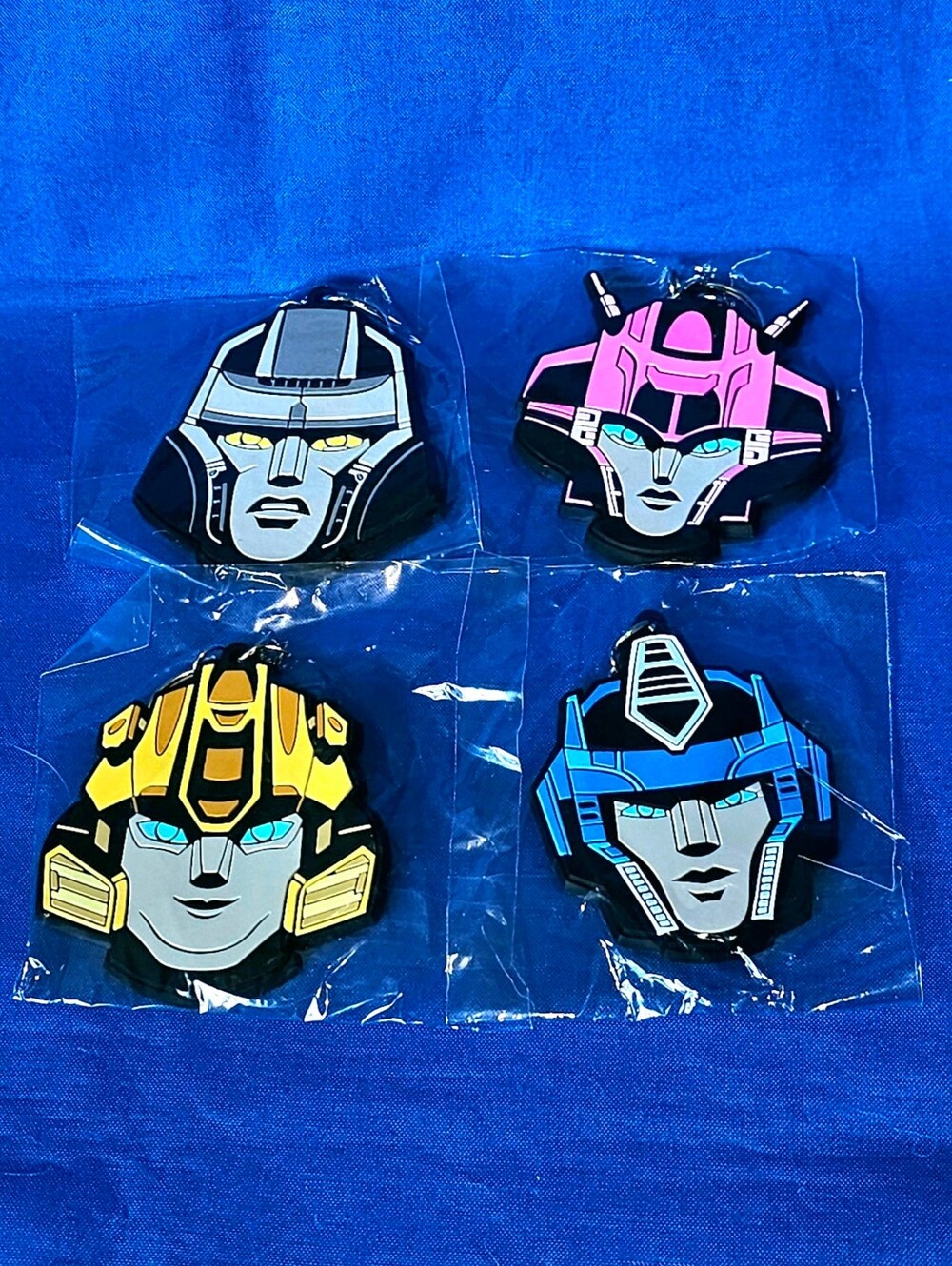Transformers One Exclusive 4 Keychain Set Megatron Optimus Prime Elita Bumblebee